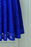 Royal Blue Bridesmaid Lace Dress