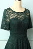 Load image into Gallery viewer, Dark Green Bridesmaid Lace Dress