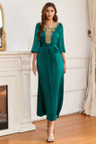 Emerald Green Mother of the Bride Dress with Appliques