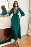 Emerald Green Mother of the Bride Dress with Appliques