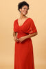 Load image into Gallery viewer, Rust Red Convertible Chiffon Bridesmaid Dress