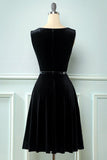 Velvet Vintage 1950s Dress