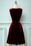 Velvet Vintage 1950s Dress