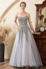 Load image into Gallery viewer, Grey Beading Sparkly Mother of the Bride Dress