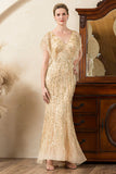 Beading Mermaid Mother of the Bride Dress