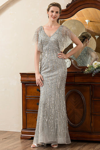 Beading Mermaid Mother of the Bride Dress