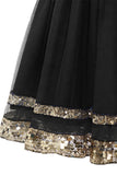 Black TuTu Skirt with Sequin