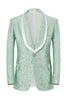 Load image into Gallery viewer, Mint Shawl Lapel One Button Jacquard Men&#39;s Formal Suits