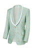 Load image into Gallery viewer, Mint Shawl Lapel One Button Jacquard Men&#39;s Formal Suits