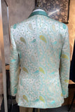 Light Green Shawl Lapel 3 Piece Men's Formal Suits