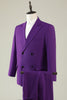 Load image into Gallery viewer, Purple Double Breasted 3 Piece Formal Party Suits
