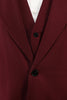Load image into Gallery viewer, Burgundy Peak Lapel 3 Piece Men&#39;s Formal Suits