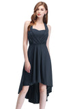 High Low Halter Black Vintage Dress