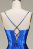Load image into Gallery viewer, Royal Blue Spaghetti Straps Mermaid Long Formal Dress With Slit