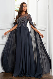 Gorgeous A Line Dark Grey Mother of the Bride Dress with Appliques