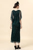 Load image into Gallery viewer, Dark Green Sequin Mother Of Bride Dress