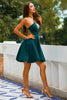Load image into Gallery viewer, Green Halter Homecoming Dress