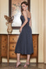 Load image into Gallery viewer, Spaghetti Straps Midi Simple Formal Dress with Hollow Out