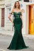 Load image into Gallery viewer, Dark Green Mermaid Formal Dress with Ruffles