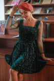 Flash Sale Velvet Cocktail Party Dress (1 pc - Random Style & Color)