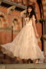 Load image into Gallery viewer, Champagne A Line Sweetheart  Long Formal Dresses with Embroidery