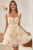 Load image into Gallery viewer, Champagne Cute A Line Sweetheart Short Formal Dress