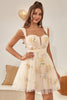Load image into Gallery viewer, Champagne Cute A Line Sweetheart Short Formal Dress