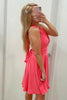 Load image into Gallery viewer, Cute Fuchsia Halter Backless Short Formal Dress
