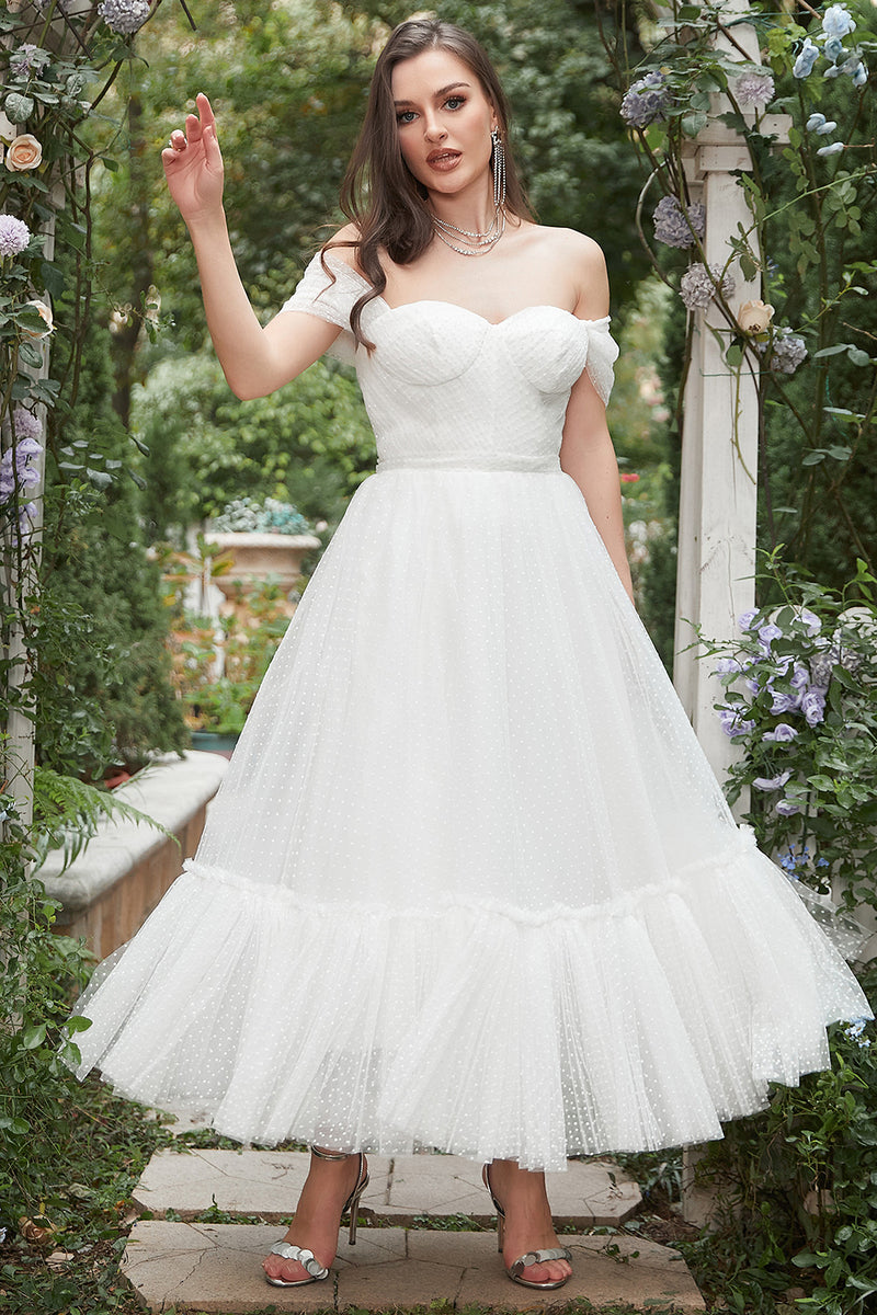 Load image into Gallery viewer, Ivory Off The Shoulder Formal Dress