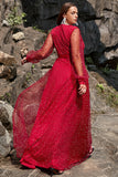 A Line V Neck Dark Red Plus Size Formal Dress with Split Front