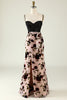 Load image into Gallery viewer, Floral Spaghetti Straps Formal Dress with Slit