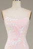 Load image into Gallery viewer, Mermaid Sparkly Pink Formal Dress with Slit