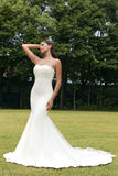 Ivory Mermaid Sweetheart Detachale Long Sleeves Wedding Dress with Lace