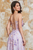 Load image into Gallery viewer, Gorgeous A Line Spaghetti Straps Light Purple Long Formal Dress with Appliques