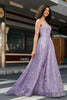 Load image into Gallery viewer, Princess A Line Spaghetti Straps Corset Formal Dress with Beading