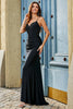 Load image into Gallery viewer, Mermaid Beaded Black Formal Dress with Ruffles