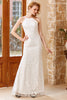 Load image into Gallery viewer, White Mermaid Floor Length Church Wedding Dress