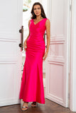 Fuchsia Mermaid Mother of the Bride Dress