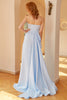 Load image into Gallery viewer, Mermaid Light Blue Long Formal Dress with Slit