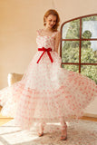 Princess A Line Sweetheart Long Formal Dress with Bowknot