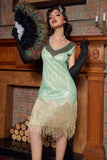 Sequins Green Short 1920s Party Dress