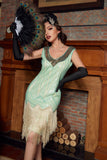 Sequins Green Short 1920s Party Dress