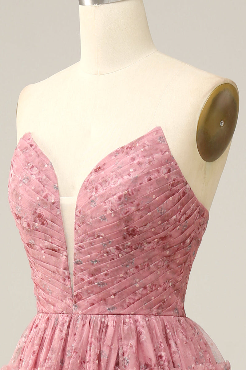 Load image into Gallery viewer, Dusty Rose Sweetheart A-Line Formal Dress