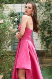 Fuchsia Halter A-Line Formal Dress