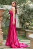 Load image into Gallery viewer, Fuchsia One Shoulder Mermaid Formal Dress