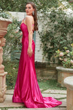 Fuchsia One Shoulder Mermaid Formal Dress