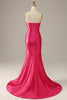 Load image into Gallery viewer, Fuchsia Sweetheart Mermaid Formal Dress