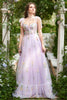Load image into Gallery viewer, Lilac Embroidery Corset Long Formal Dress