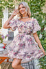 Load image into Gallery viewer, Off the Shoulder A Line Printed Cute Short Formal Dress