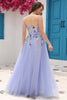 Load image into Gallery viewer, Lavender A Line Sweetheart Formal Dress with Appliques
